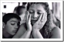 Una madre agobiada