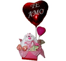 Globos y peluches para decir te amo