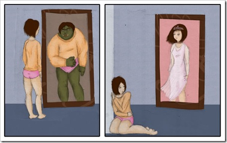 A veces nos vemos como ogros, otras veces como princesas...