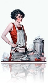 La mujer a la cocina