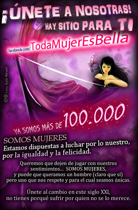 Toda Mujer es Bella en facebook