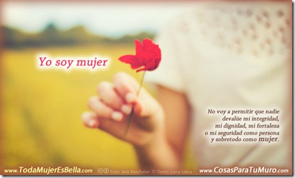 ¡YO SOY MUJER! ¡YO SOY MUJER!
