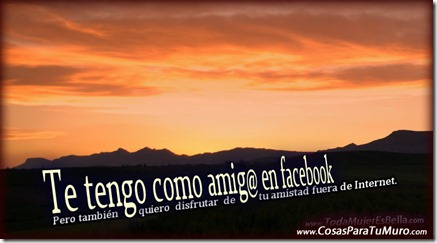 Amigos dentro y fuera de facebook