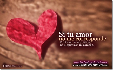 Si me amas... Si me amas...