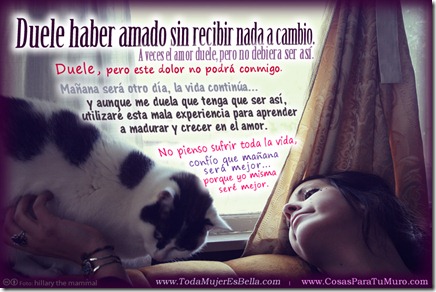 Duele haber amado sin recibir nada a cambio. Duele haber amado sin recibir nada a cambio.