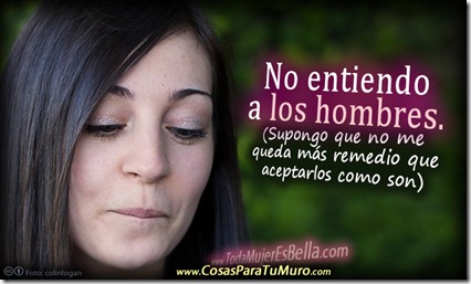 No entiendo a los hombres No entiendo a los hombres
