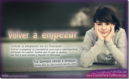 Volver a empezar no es fracasar