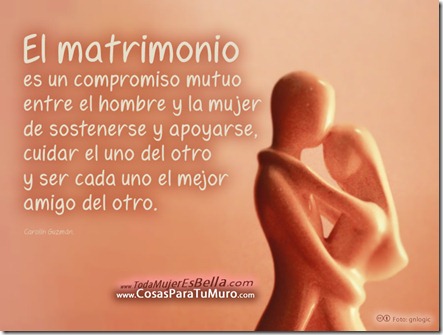 El matrimonio es un compromiso mutuo El matrimonio es un compromiso mutuo