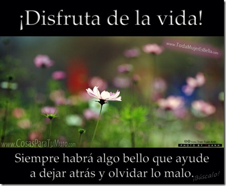 ¡Disfruta de la vida!