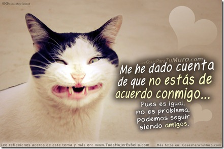 En desacuerdo, pero amigos