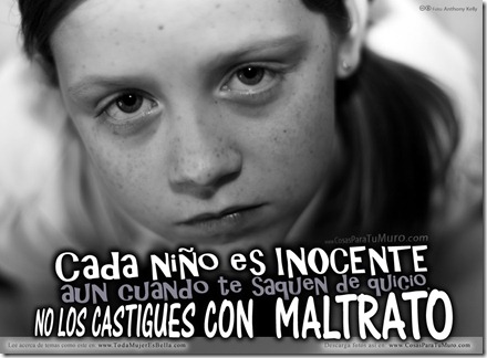 No al maltrato infantil