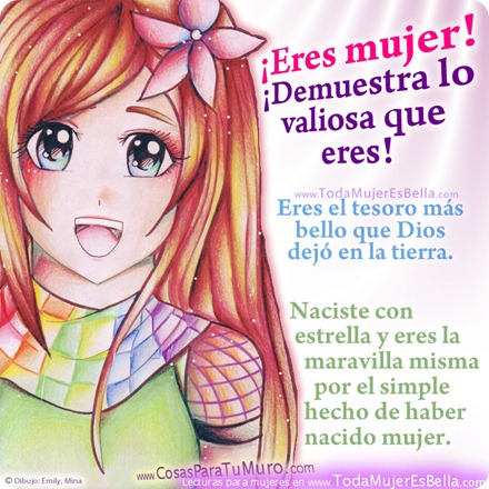 Eres mujer, vales mucho