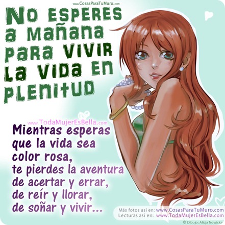 Imagen para compartir de Vive tu vida en plenitud Vive tu vida en plenitud