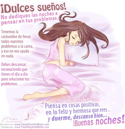 Dulces sueños, buenas noches