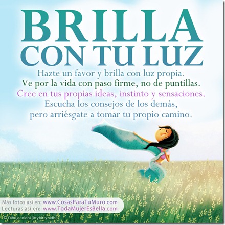 Brilla con tu propia luz