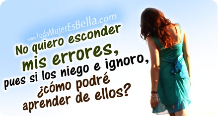 No esconderé mis errores