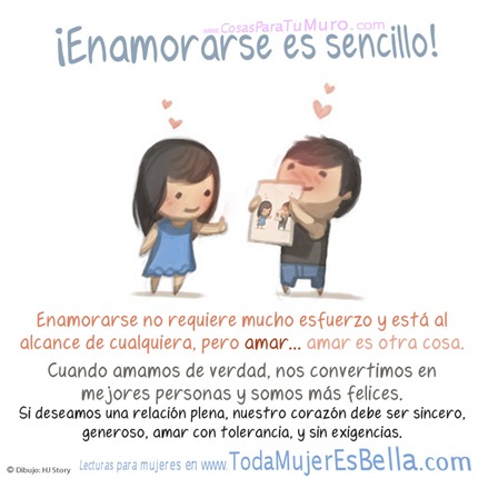 Enamorarse es sencillo