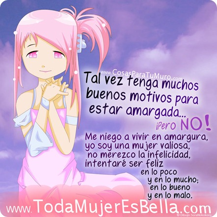 No seré una amargada
