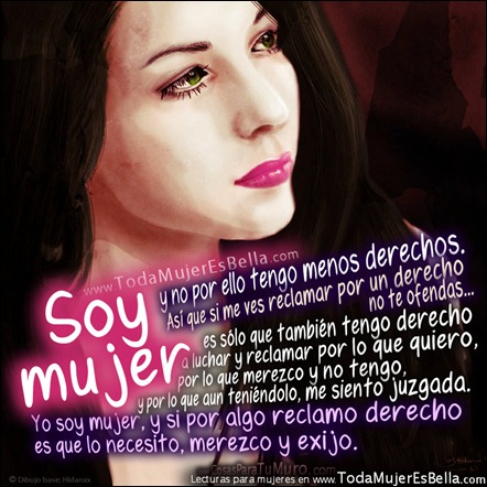 Soy mujer con derechos.