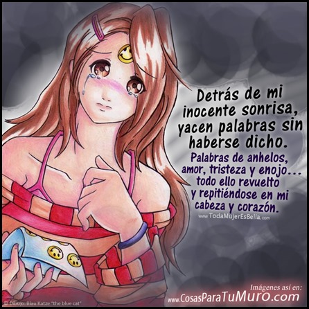 Tristeza tras la sonrisa