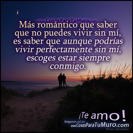 Lo más romántico...