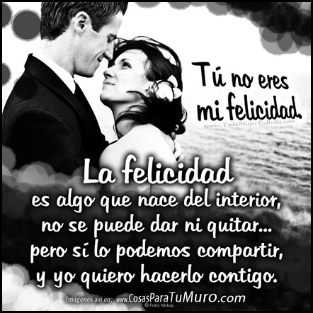 No eres mi felicidad, pero... No eres mi felicidad, pero...