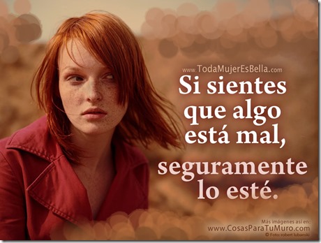 Intuición femenina.