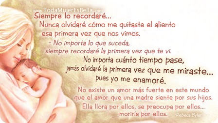 El amor de madre es así...