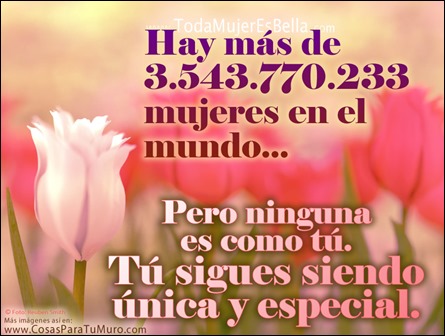 De millones, eres única y especial