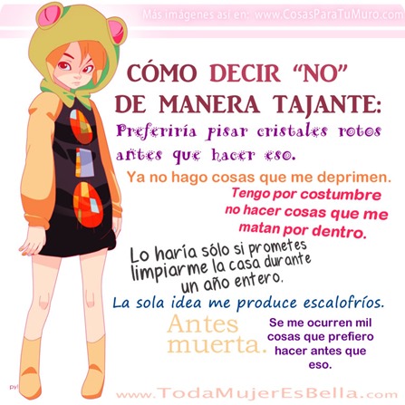 Cómo decir NO de forma tajante