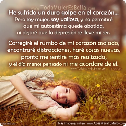 Golpeada en el corazón