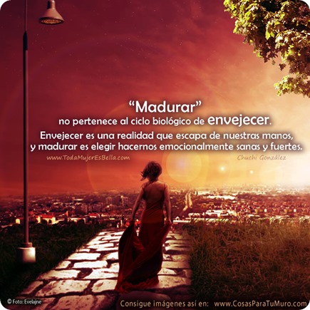 Envejecer no es madurar