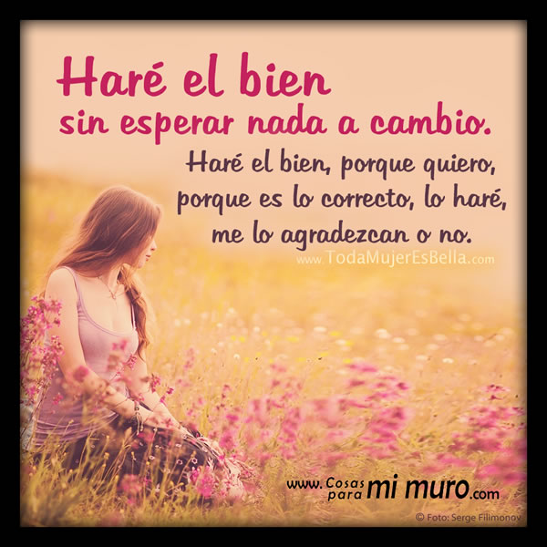 Reflexi&oacute;n: Hacer el bien sin mirar a quien