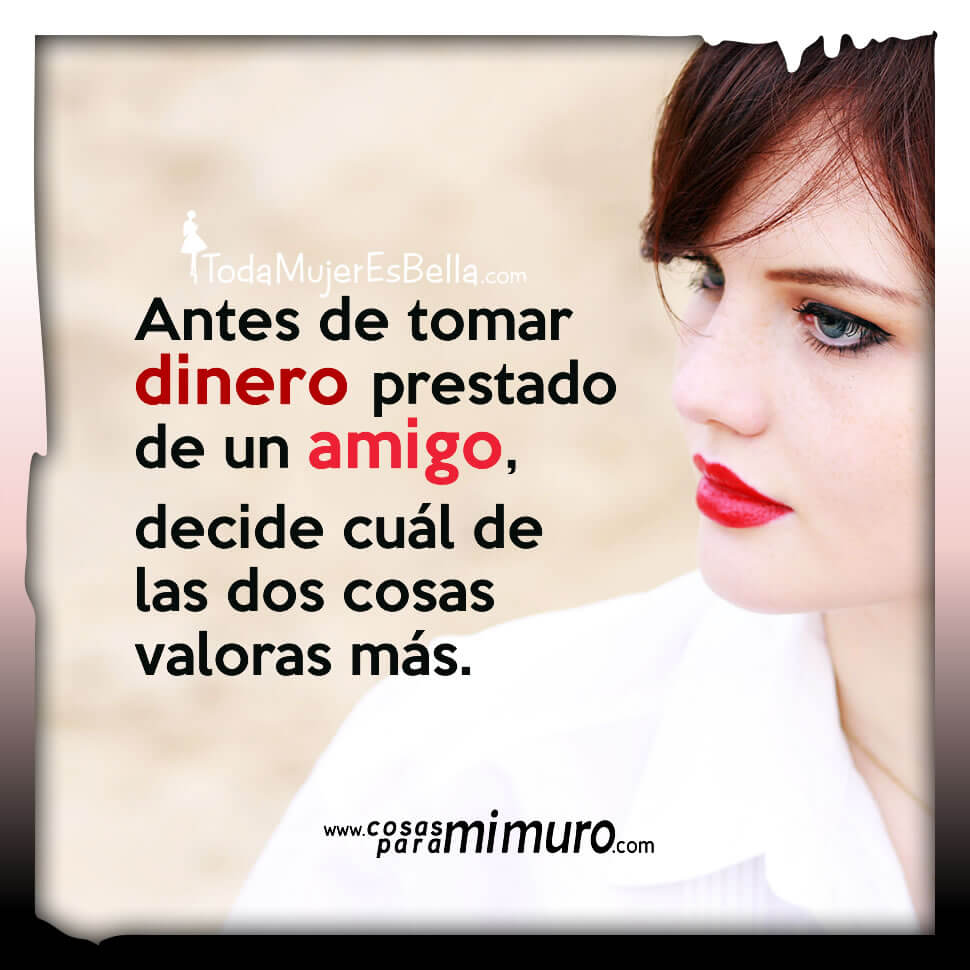 Antes de pedir dinero prestado a un amigo...