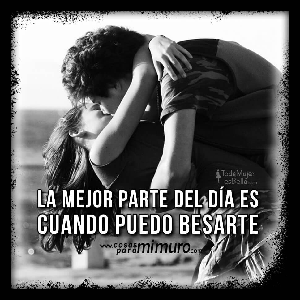 &iexcl;Por fin puedo besarte!