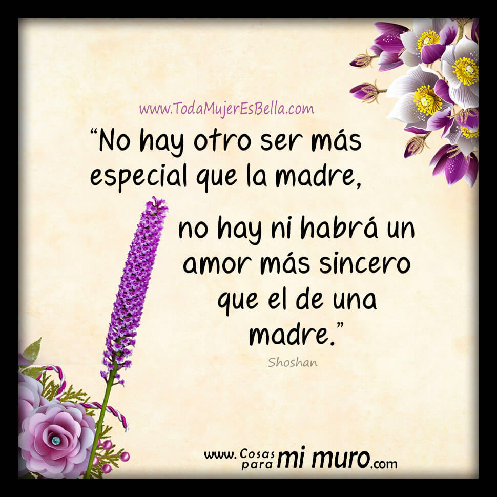 No hay otro ser m&aacute;s especial que la madre
