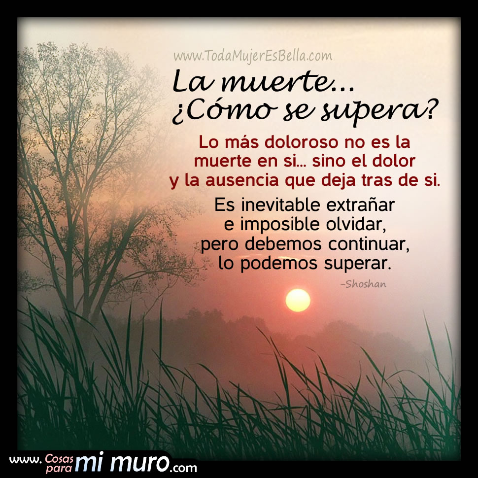 La muerte… ¿cómo se supera? La muerte… ¿cómo se supera?