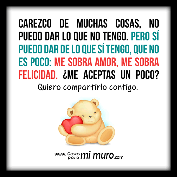 No se puede dar lo que no se tiene