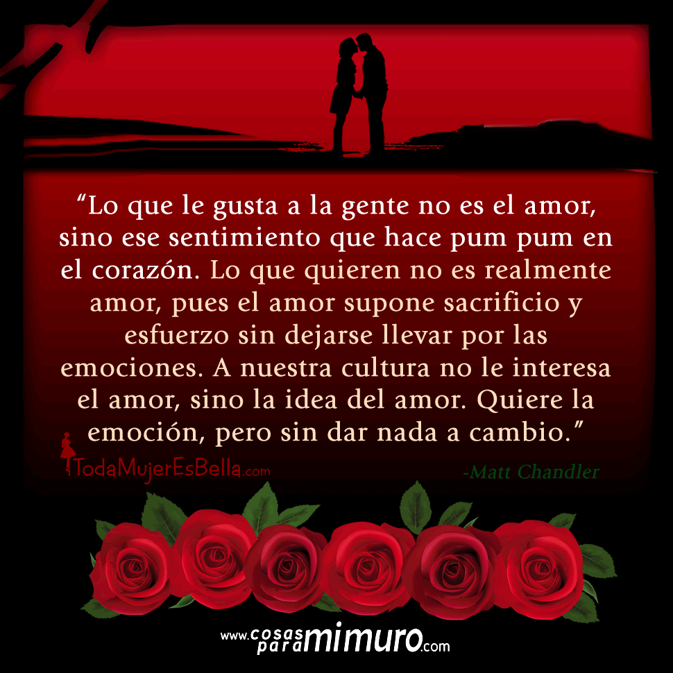 Lo que le gusta a la gente no es el amor