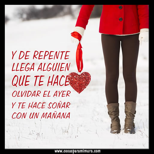 De repente el amor llegar&aacute;