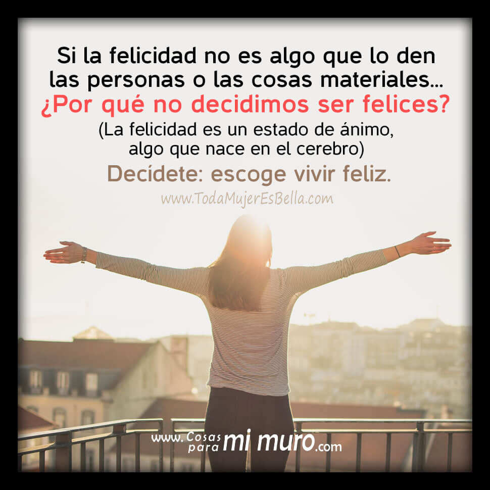 Qui&eacute;n o qu&eacute; da la felicidad