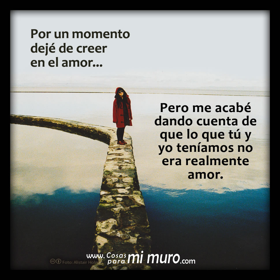 Dej&eacute; de creer en el amor