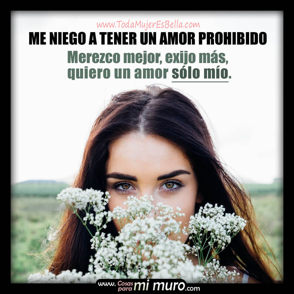 Me niego a tener un amor prohibido