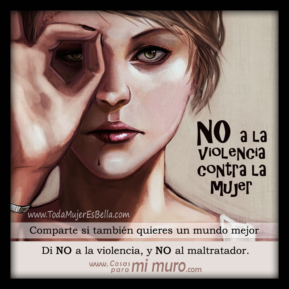 Im&aacute;genes contra el maltrato a la mujer y violencia de g&eacute;nero