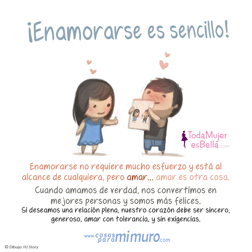 Enamorarse en sencillo