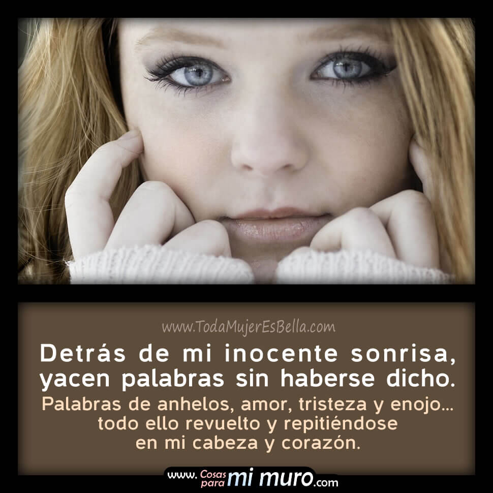 Detr&aacute;s de mi inocente sonrisa