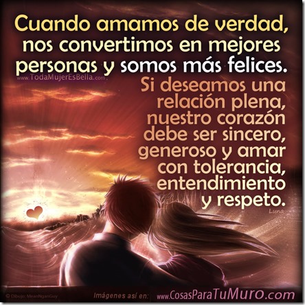 Quien ama alcanza felicidad Quien ama alcanza felicidad