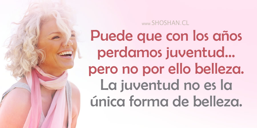 Ser mayor, m&aacute;s madura no te hace menos bella.
