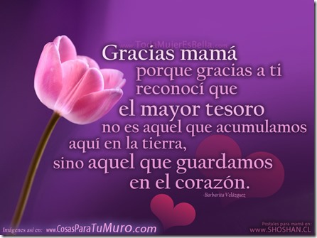 Carta de homenaje a la madre