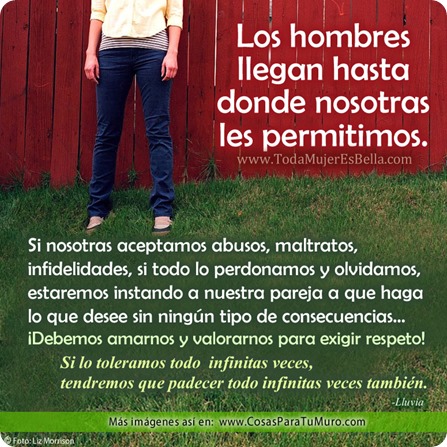 L&iacute;mites por respeto propio